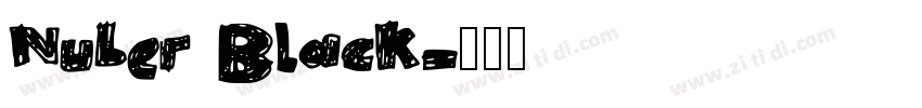 Nuber Black字体转换